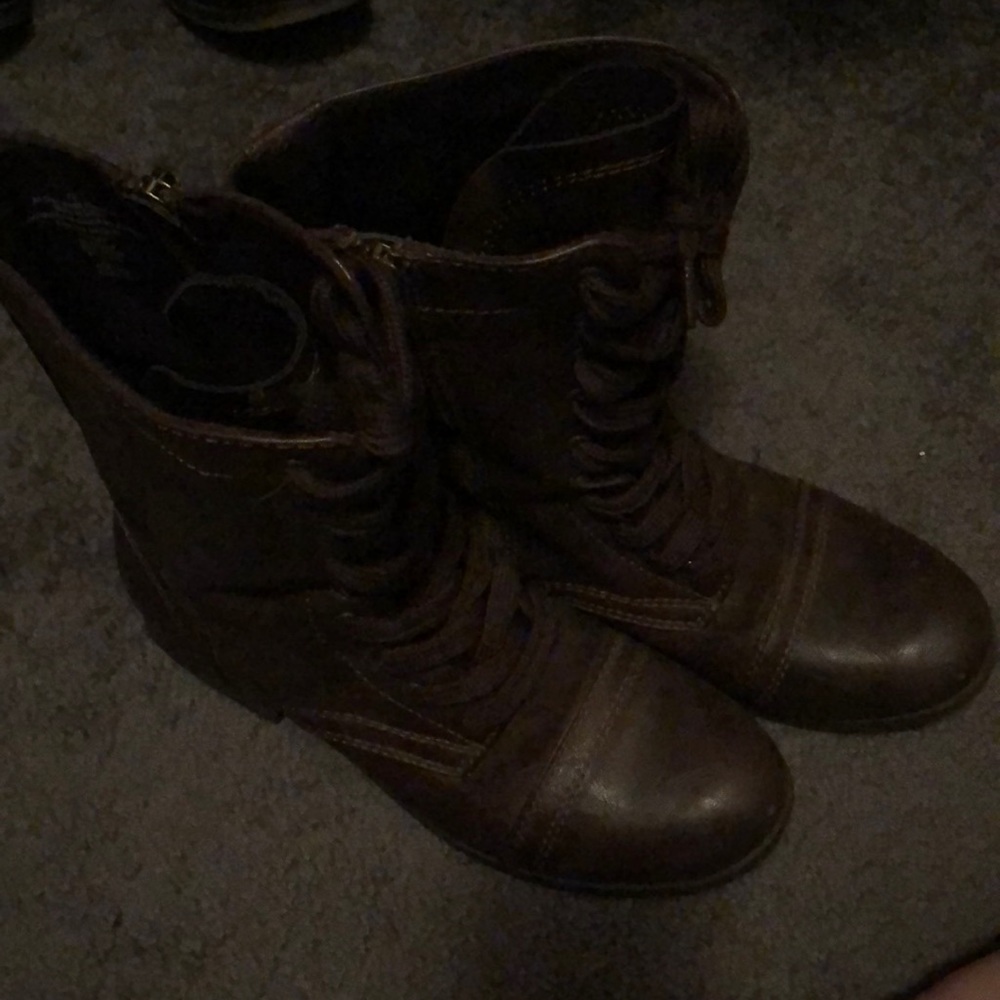 Brown booties